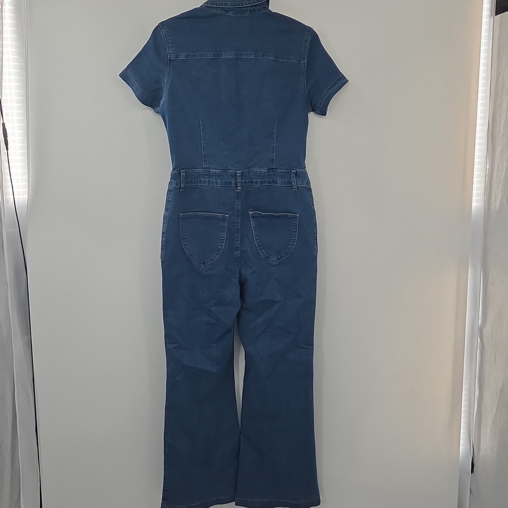 Women's  Denim Jumpsuit - Picture 14 of 16